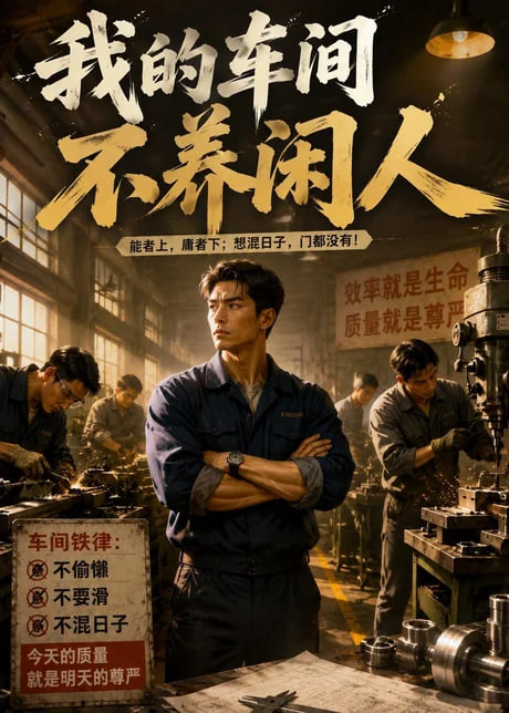 我的车间不养闲人海报