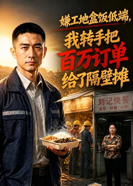 嫌工地盒饭低端？我转手把百万订单给隔壁摊海报