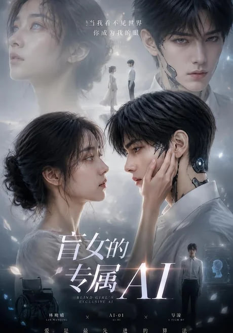 盲女的专属 AI海报