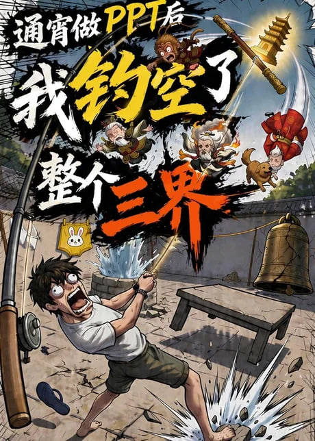 通宵做 PPT 后我钓空了整个三界海报